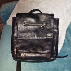 Vans leather back pack purse new